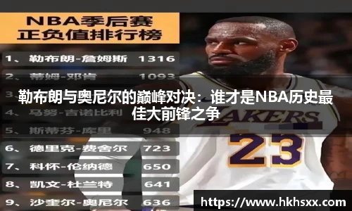 勒布朗与奥尼尔的巅峰对决：谁才是NBA历史最佳大前锋之争